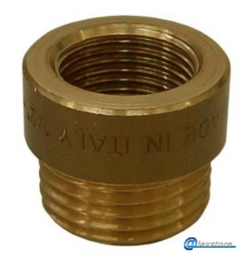 ΠΡΟΕΚΤΑΣΗ ΑΜΕΡΙΚΗΣ 1/2'' ΘΗΛ. x 3/4'' ΑΡΣ. ΣΤΡΟΓΓΥΛΗ ΟΡΕΙΧΑΛΚΙΝΗ ΠΡΟΕΚΤΑΣΗ ΑΜΕΡΙΚΗΣ 1/2'' ΘΗΛ. x 3/4'' ΑΡΣ. ΣΤΡΟΓΓΥΛΗ ΟΡΕΙΧΑΛΚΙΝΗ - Image 1