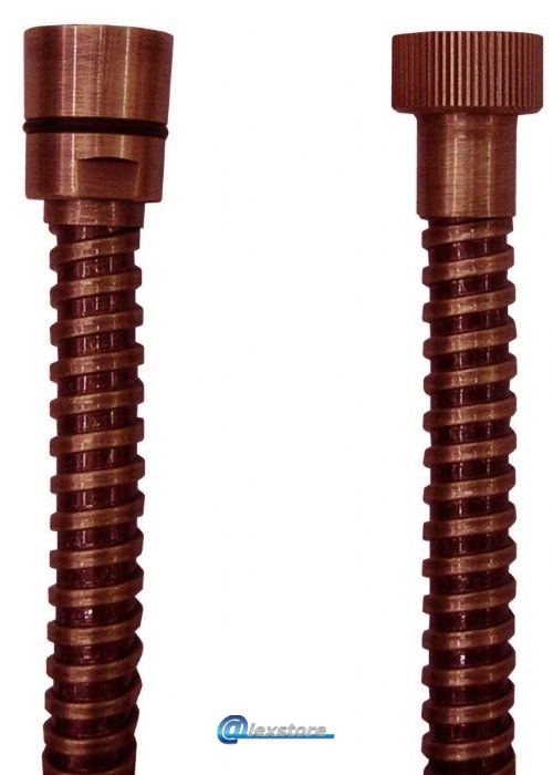 ΣΠΙΡΑΛ ΛΟΥΤΡΟΥ 150 cm. RAMATO ΚΩΝΙΚΟ 1/2'' BRONZE ΣΠΙΡΑΛ ΛΟΥΤΡΟΥ 150 cm. RAMATO ΚΩΝΙΚΟ 1/2'' BRONZE - Image 1