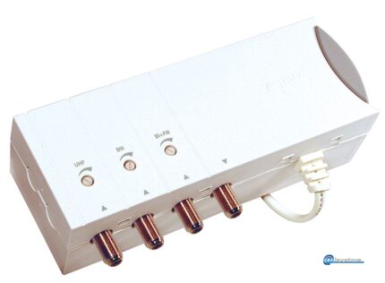 Ενισχυτής πολλαπλής ζώνης, 3 εισόδων (BI+FM/BIII/UHF) με απολαβή 35dB και στάθμη εξόδου 103dBμV