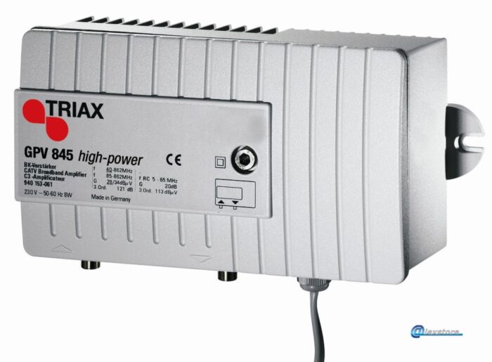 Ενισχυτής γραμμής καλωδιακού δικτύου 40~862 MHz, 36dB / 123dBμV, 230V~ - Image 1