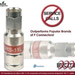 Συνδετήρας F Compression Self-Locking 50 τεμάχια, κατάλληλος για ομοαξονικά καλώδια RG-11