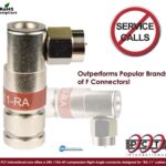 Συνδετήρας F Compression 90° 50 τεμάχια ,κατάλληλος για ομοαξονικά καλώδια RG-11