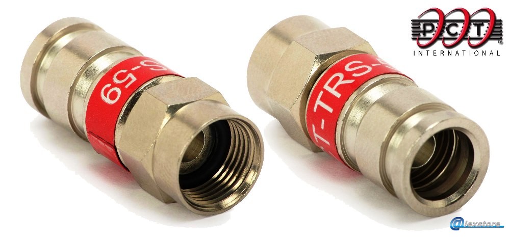 Συνδετήρας F Compression 50 τεμάχια, κατάλληλος για ομοαξονικά καλώδια RG-59 Συνδετήρας F Compression 50 τεμάχια, κατάλληλος για ομοαξονικά καλώδια RG-59 - Image 1