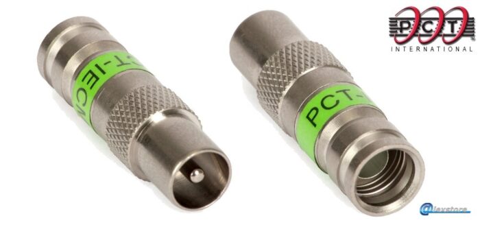 Συνδετήρας IEC-Male Compression 50 τεμάχια, κατάλληλος για ομοαξονικά καλώδια "Coax 9" - Image 1