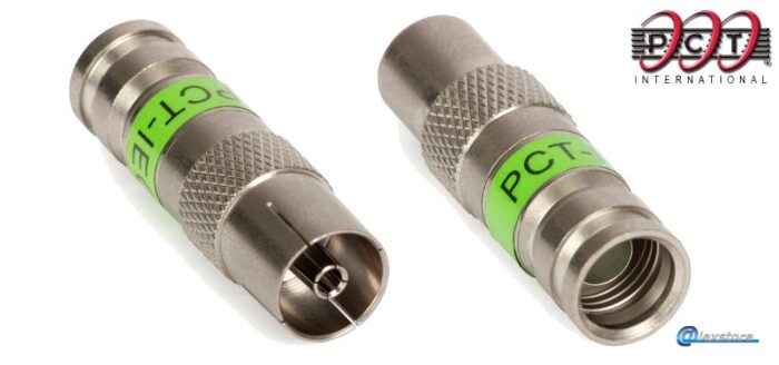 Συνδετήρας IEC-Female Compression 50 τεμάχια, κατάλληλος για ομοαξονικά καλώδια "Coax 9" - Image 1