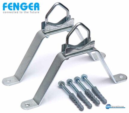 Βάση τοίχου 130mm για στήριξη ιστού κεραίας (Set 2 pcs)