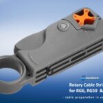 Εργαλείο απογύμνωσης ομοαξονικών καλωδίων τύπου RG-6, RG-59 και RG-58