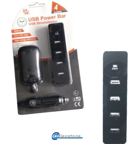 ΤΡΟΦΟΔΟΤΙΚΟ MINWA 4 IN 1 USB POWER BAR 2A ΤΡΟΦΟΔΟΤΙΚΟ MINWA 4 IN 1 USB POWER BAR 2A - Image 1