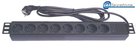 ΠΟΛΥΜΠΡΙΖΟ RACK ΑΠΟ SCHUKO ΣΕ 8 ΘΕΣΕΙΣ SCHUKO ΠΟΛΥΜΠΡΙΖΟ RACK ΑΠΟ SCHUKO ΣΕ 8 ΘΕΣΕΙΣ SCHUKO - Image 1