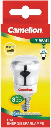 ΛΑΜΠΑ ΟΙΚΟΝΟΜΙΑΣ CAMELION REFLECTOR 7W E14 WARM