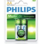 ΜΠΑΤΑΡΙΕΣ PHILIPS NiMH 1,2V - 2700mAh