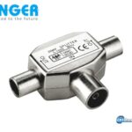 Μεταλλικός διαχωριστής σήματος TV 2 εξόδων IEC (5-1000 MHz)