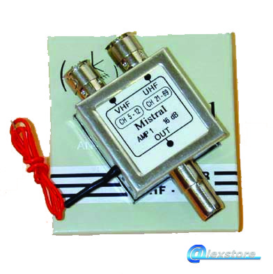 Προενισχυτής VHF- UHF για ενισχυτές κεντρικής κεραίας.ΑΜΡ1 Ενίσχυση 12dB.