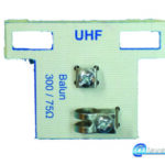 Μετασχηματιστής προσαρμογής UHF. 300/75 Ω