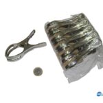 Μανταλάκι μεταλλικό με ελατήριο επαναφοράς σετ 5 τεμάχια