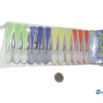 Μανταλάκια σιλικόνης με ελατήριο επαναφοράς σετ 12 τεμάχια