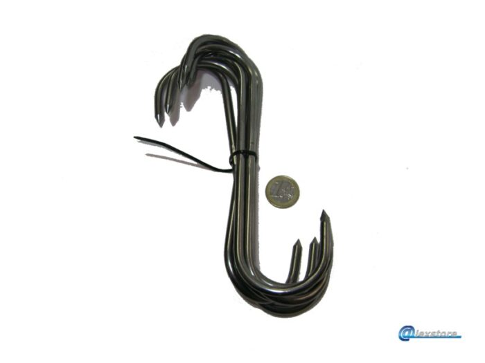 Γατζάκια μεγάλα 14cm μεταλλικά με αιχμηρά άκρα σετ 10 τεμάχια - Image 1