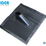 Fenger ART-60B Aluminium Roof Tile, Black Βάση Ιστού Κεραμίδι αλουμινίου με πλαστική επένδυση σε μαύρο χρώμα