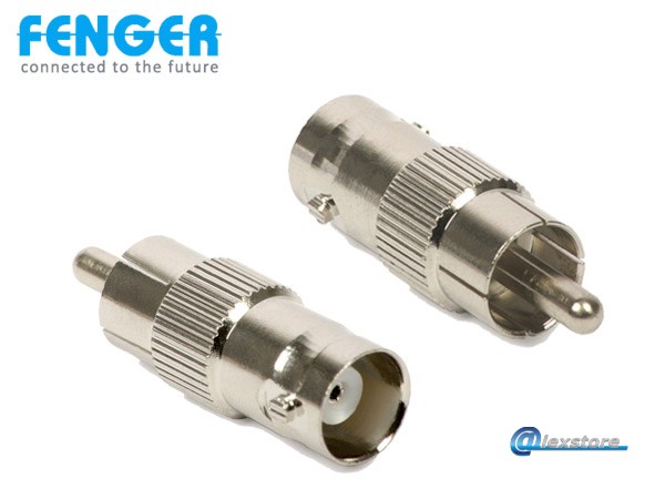 Fenger BC-60 Coaxial Adaptor Ομοαξονικός προσαρμογέας BNC-θηλυκό σε RCA-αρσενικό 10 τεμάχια Fenger BC-60 Coaxial Adaptor Ομοαξονικός προσαρμογέας BNC-θηλυκό σε RCA-αρσενικό 10 τεμάχια - Image 1