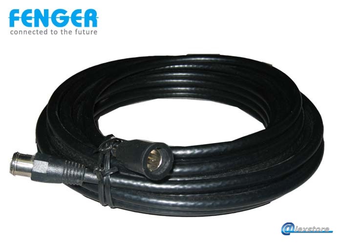 Fenger F75Q/15A Fly Lead 150cm, διπλής θωράκισης (class A) με συνδετήρες F-Quick αρσενικό / F-Quick αρσενικό Fenger F75Q/15A Fly Lead 150cm, διπλής θωράκισης (class A) με συνδετήρες F-Quick αρσενικό / F-Quick αρσενικό - Image 1