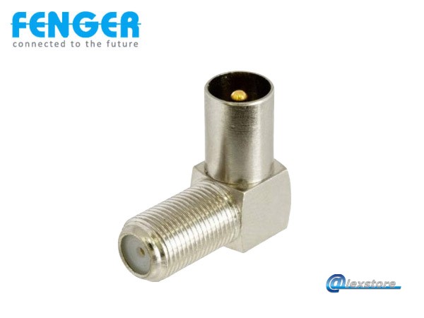 Fenger FI-03W Angle Adaptor 10 τεμάχια,Ομοαξονικός προσαρμογέας γωνιακός 90º F-θηλυκό σε IEC-αρσενικό, εύρος συχνοτήτων DC έως 2.4 GHz Fenger FI-03W Angle Adaptor 10 τεμάχια,Ομοαξονικός προσαρμογέας γωνιακός 90º F-θηλυκό σε IEC-αρσενικό, εύρος συχνοτήτων DC έως 2.4 GHz - Image 1