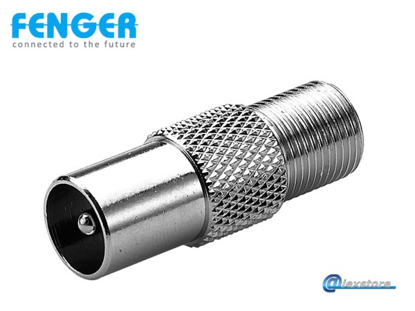 Fenger FI-03 Coaxial Adaptor Ομοαξονικός προσαρμογέας F-θηλυκό σε IEC-αρσενικό 10 τεμάχια Fenger FI-03 Coaxial Adaptor Ομοαξονικός προσαρμογέας F-θηλυκό σε IEC-αρσενικό 10 τεμάχια - Image 1
