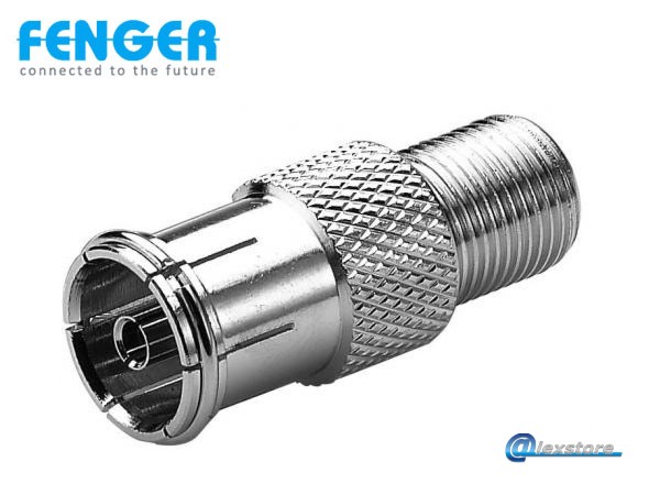 Fenger FI-04 Coaxial Adaptor Ομοαξονικός προσαρμογέας F-θηλυκό σε IEC-θηλυκό 10 τεμαχια Fenger FI-04 Coaxial Adaptor Ομοαξονικός προσαρμογέας F-θηλυκό σε IEC-θηλυκό 10 τεμαχια - Image 1