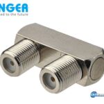 Fenger F-02U Coaxial Adaptor Ομοαξονικός προσαρμογέας F-θηλυκό σε F-θηλυκό 360°-10 τεμάχια
