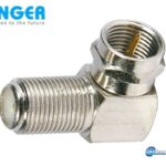 Fenger F-04 Angle AdaptorΟμοαξονικός προσαρμογέας γωνιακός 90º F-θηλυκό σε F-αρσενικό 10 τεμάχια