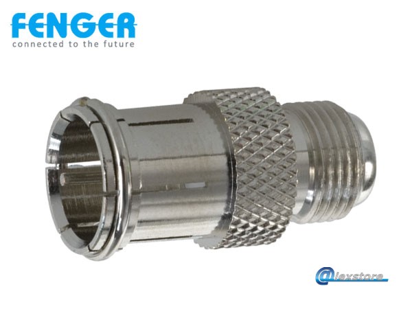 Fenger F-24 Coaxial Adaptor 3 GHz Ομοαξονικός προσαρμογέας F-θηλυκό σε Quick F-αρσενικό, DC έως 3 GHz 100 τεμάχια Fenger F-24 Coaxial Adaptor 3 GHz Ομοαξονικός προσαρμογέας F-θηλυκό σε Quick F-αρσενικό, DC έως 3 GHz 100 τεμάχια - Image 1
