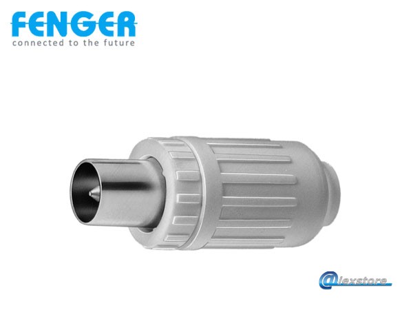 Fenger KS-75 Connector Συνδετήρας IEC-Male, κατάλληλος για ομοαξονικά καλώδια TV 10 τεμάχια Fenger KS-75 Connector Συνδετήρας IEC-Male, κατάλληλος για ομοαξονικά καλώδια TV 10 τεμάχια - Image 1