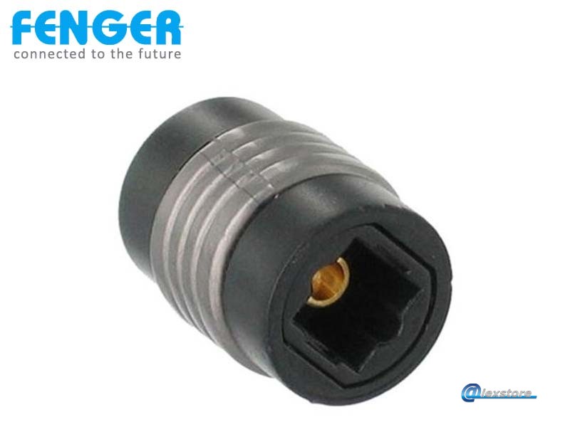 Fenger TOS-02G Toslink Adaptor Προσαρμογέας Toslink Female / Female Fenger TOS-02G Toslink Adaptor Προσαρμογέας Toslink Female / Female - Image 1