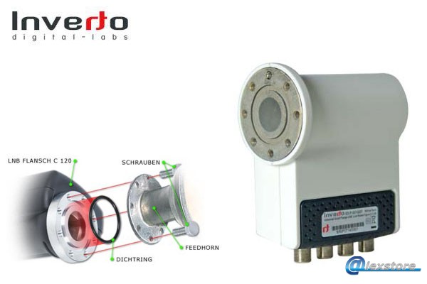 IDLP-QD, Quad Flange C120 Universal LNB IDLP-QD, Quad Flange C120 Universal LNB - Image 1