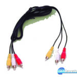 Kαλώδιο 1,5 m απο 3 RCA αρσενικά βύσματα σε 3 RCA αρσενικά βύσματα