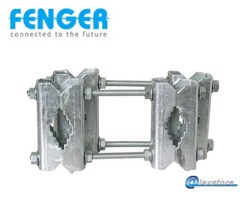 M10/200, Διπλός σφιγκτήρας ιστού 200mm, Galvanized steel M10/200, Διπλός σφιγκτήρας ιστού 200mm, Galvanized steel - Image 1