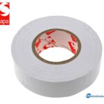 Λευκή PVC πλαστικοποιημένη ταινία μόνωσης, 25m