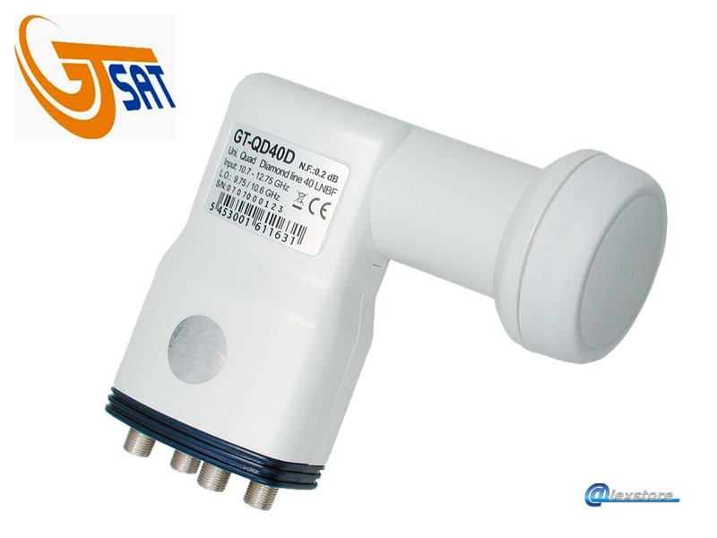 QD40D, Quad Universal LNBF, σειρά DIAMOND με ενισχυτή χαμηλού θορύβου 0.2 dB QD40D, Quad Universal LNBF, σειρά DIAMOND με ενισχυτή χαμηλού θορύβου 0.2 dB - Image 1
