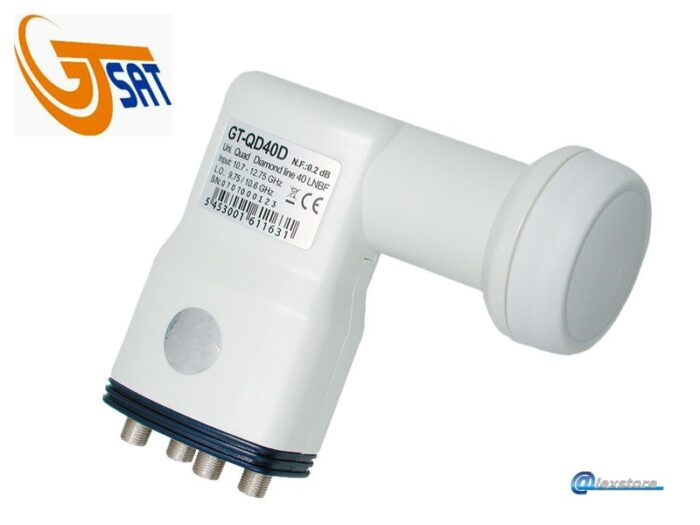 QD40D, Quad Universal LNBF, σειρά DIAMOND με ενισχυτή χαμηλού θορύβου 0.2 dB - Image 1