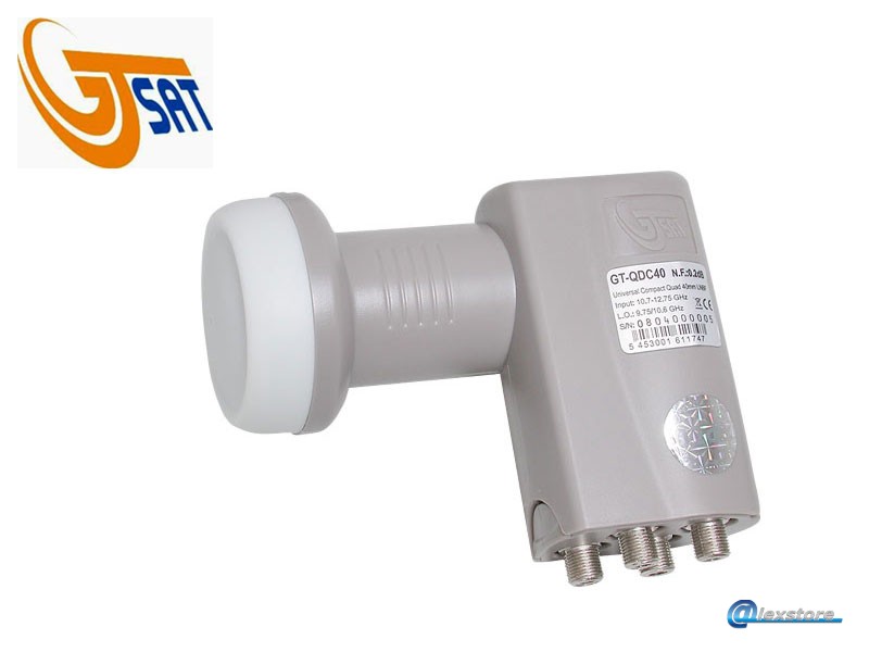 QDC40, Quad Universal LNBF με ενισχυτή χαμηλού θορύβου 0.2 dB QDC40, Quad Universal LNBF με ενισχυτή χαμηλού θορύβου 0.2 dB - Image 1