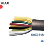 TRIAX Multi 9 Color, SMATV, 1.02mm Cu/Cu-Sn, λευκό PVC 25.0mm, 100m