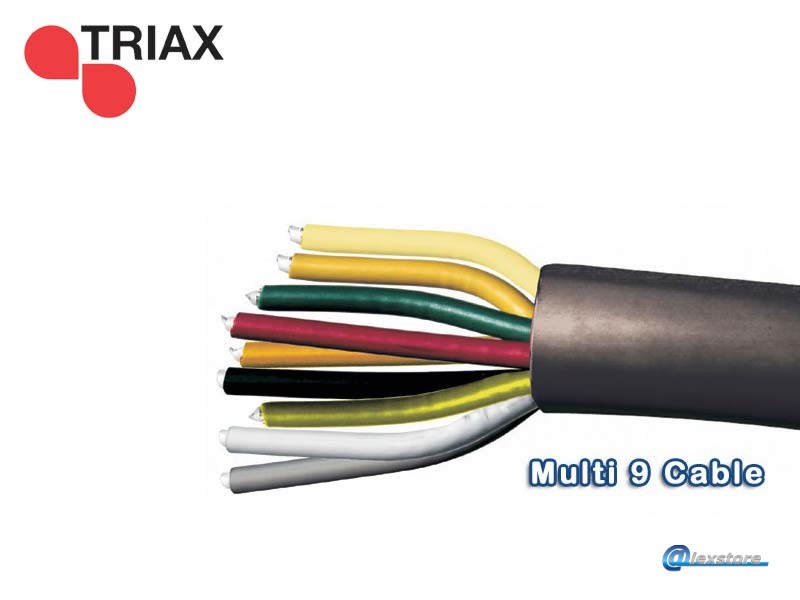 TRIAX Multi 9 Color, SMATV, 1.02mm Cu/Cu-Sn, λευκό PVC 25.0mm, 100m TRIAX Multi 9 Color, SMATV, 1.02mm Cu/Cu-Sn, λευκό PVC 25.0mm, 100m - Image 1