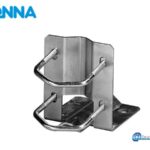 Tonna Ø50/100 Foot Mounting Bracket, Βάση δαπέδου με πλάκα 100x100mm και 2 σφιγκτήρες - Ιστός Ø 50mm