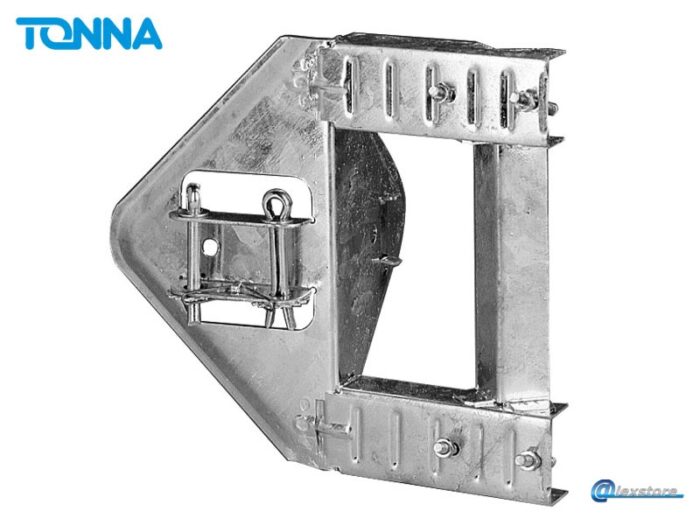 Tonna Ø50/110 Chimney Moun, Βάση καμινάδας 110mm με 2 σφιγκτήρες - Ιστός Ø 50mm - Image 1