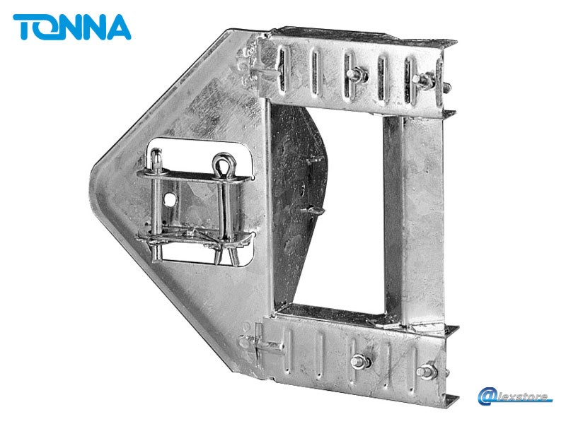Tonna Ø50/110 Chimney Moun, Βάση καμινάδας 110mm με 2 σφιγκτήρες - Ιστός Ø 50mm Tonna Ø50/110 Chimney Moun, Βάση καμινάδας 110mm με 2 σφιγκτήρες - Ιστός Ø 50mm - Image 1
